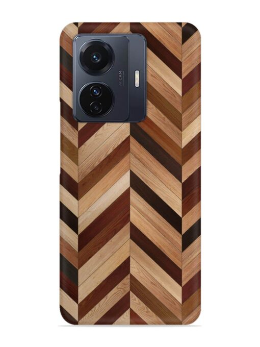 Seamless Wood Parquet Snap Case for Vivo T1 Pro (5G) Zapvi