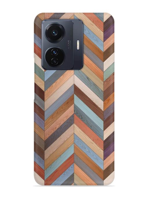 Seamless Wood Parquet Snap Case for Vivo T1 Pro (5G)