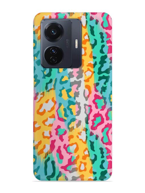 Seamless Vector Colorful Snap Case for Vivo T1 Pro (5G) Zapvi