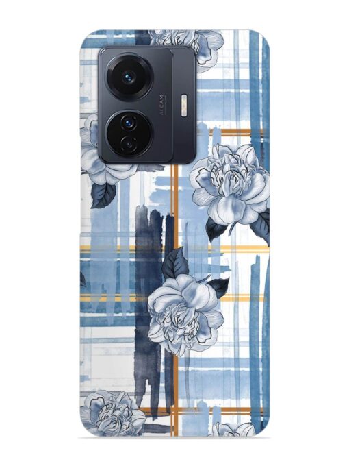 Watercolor Pattern Rose Snap Case for Vivo T1 Pro (5G) Zapvi