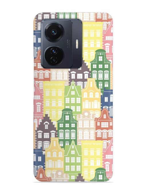 Seamless Shapes Pattern Snap Case for Vivo T1 Pro (5G) Zapvi