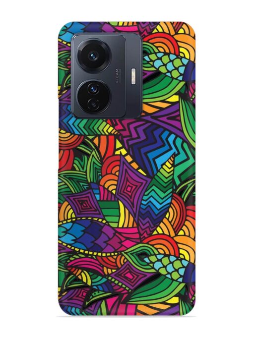 Abstract Multicolor Seamless Snap Case for Vivo T1 Pro (5G)