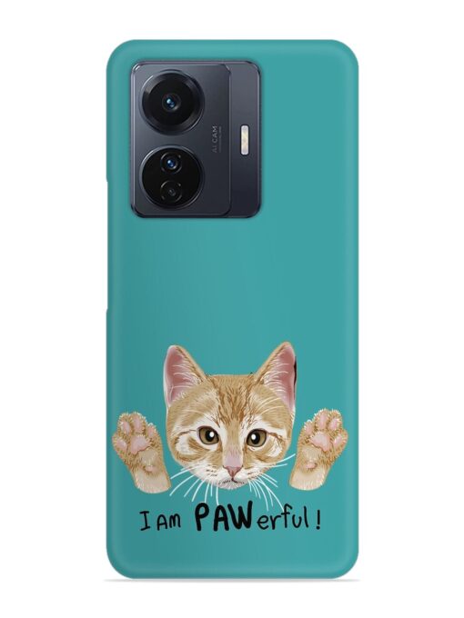 Typography Slogan Cat Snap Case for Vivo T1 Pro (5G)