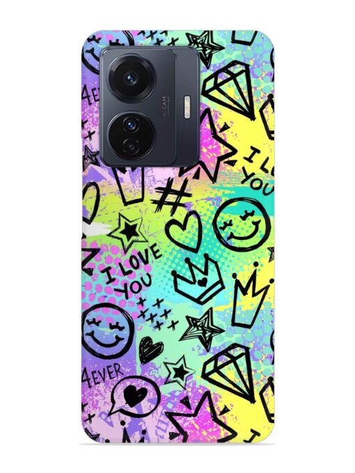 Bright Seamless Pattern Snap Case for Vivo T1 Pro (5G) Zapvi