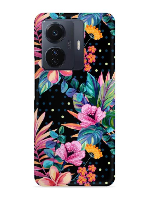 Seamless Floral Pattern Snap Case for Vivo T1 Pro (5G)