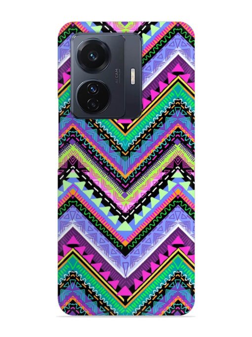 Tribal Aztec Print Snap Case for Vivo T1 Pro (5G) Zapvi