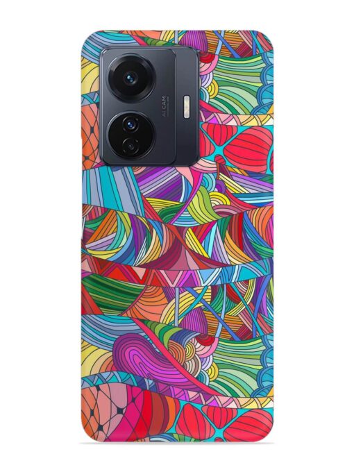 Seamless Patterns Hand Drawn Snap Case for Vivo T1 Pro (5G) Zapvi