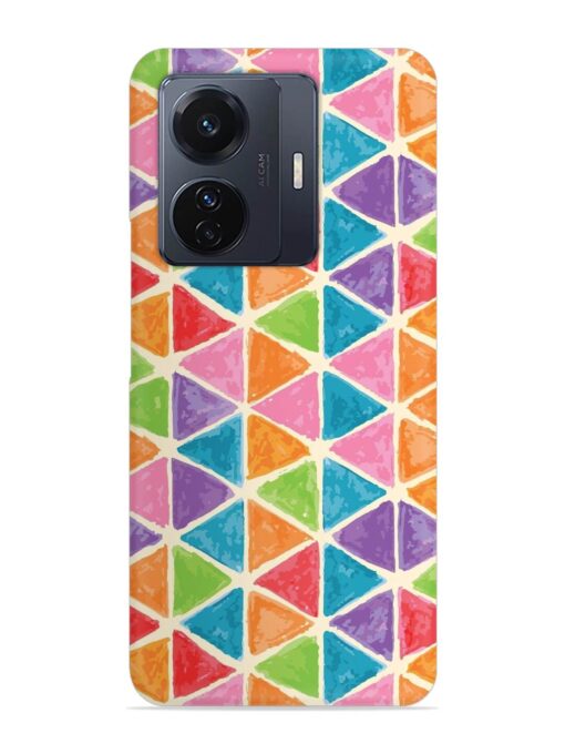 Seamless Colorful Isometric Snap Case for Vivo T1 Pro (5G) Zapvi