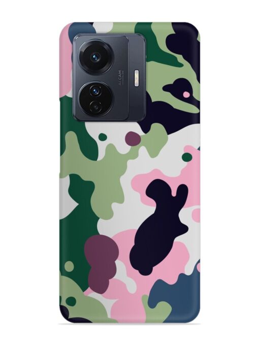 Seamless Funky Camouflage Snap Case for Vivo T1 Pro (5G)