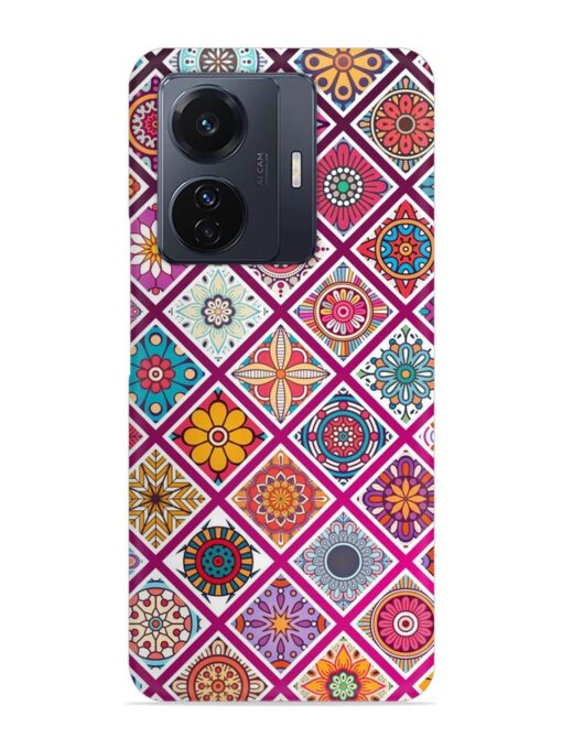 Seamless Tile Pattern Snap Case for Vivo T1 Pro (5G)