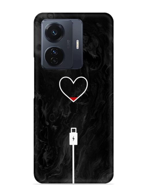 Heart Charging Vector Snap Case for Vivo T1 Pro (5G) Zapvi