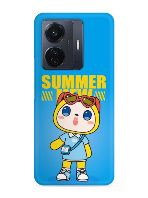 Summer Mew Cartoon Snap Case for Vivo T1 Pro (5G) Zapvi