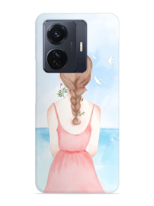 Watercolor Girl Vector Snap Case for Vivo T1 Pro (5G)