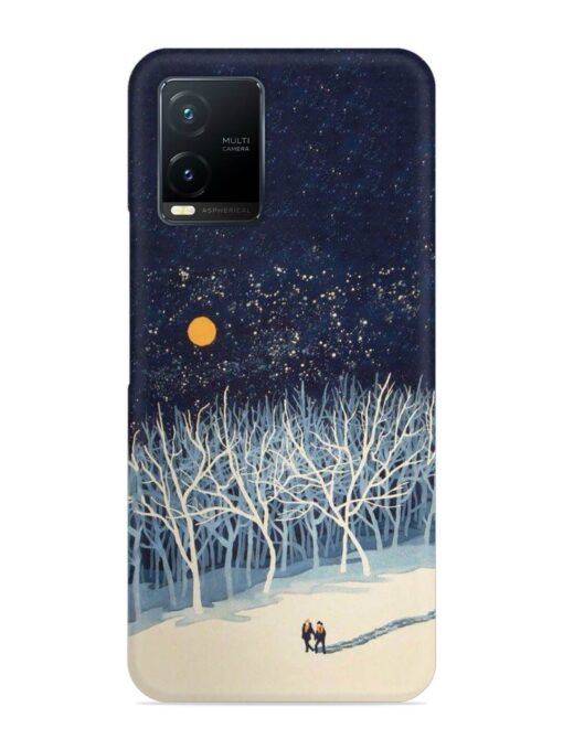 Full Moon Snowshoe Tour Snap Case for Vivo T1X