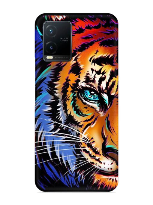 Colorful Lion Art Snap Case for Vivo T1X Zapvi