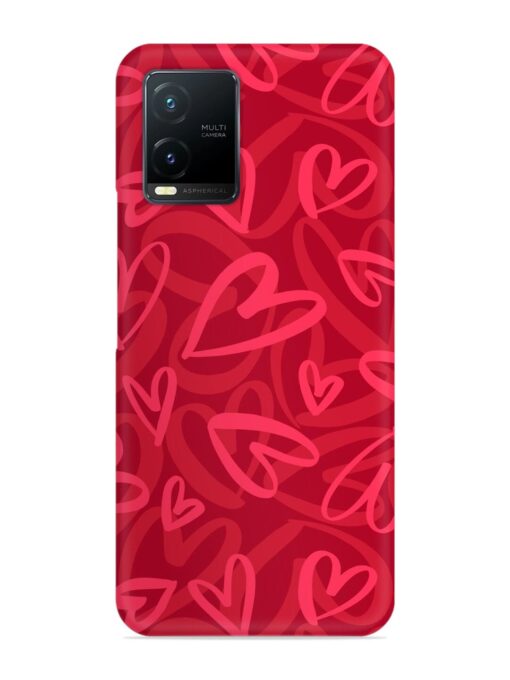 Seamless Romantic Pattern Snap Case for Vivo T1X Zapvi