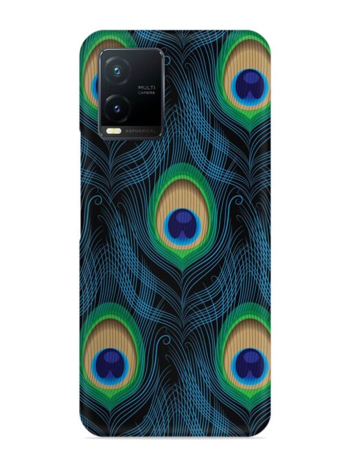 Seamless Pattern Peacock Snap Case for Vivo T1X Zapvi