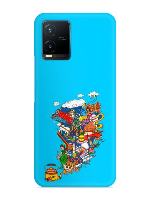 Vector Design Indian Snap Case for Vivo T1X Zapvi