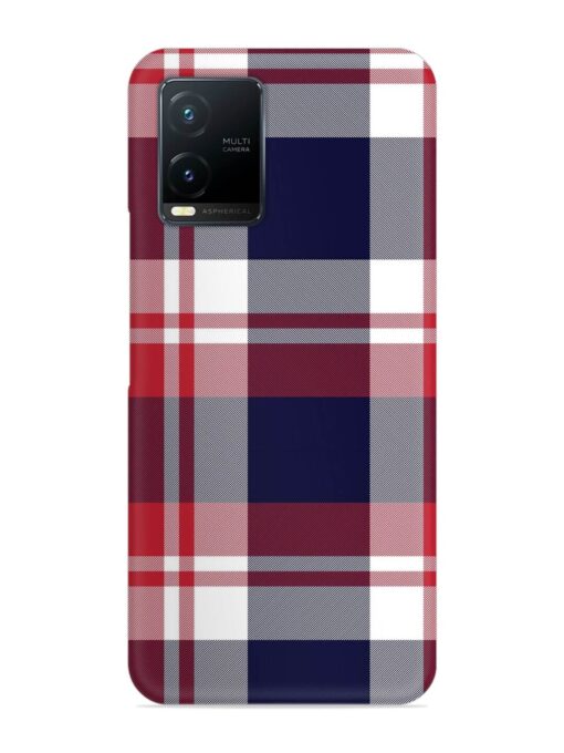 Classic Plaid Tartan Snap Case for Vivo T1X Zapvi