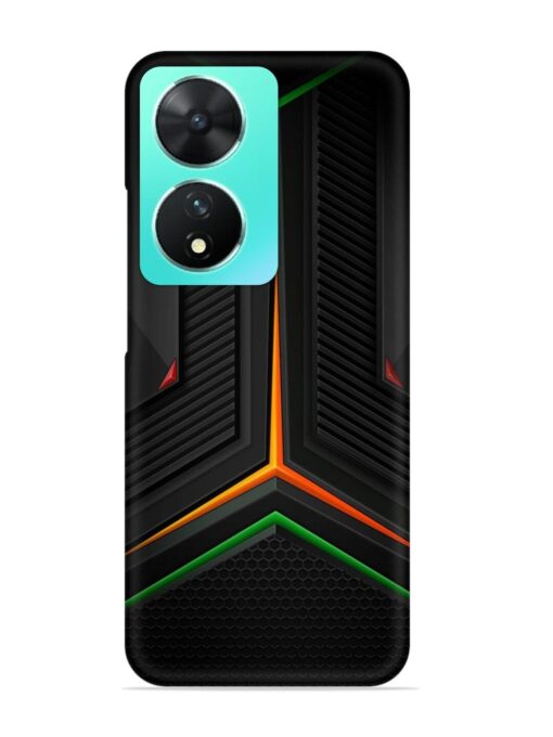 Orange Triangle Light Snap Case for Vivo T2 (5G) Zapvi