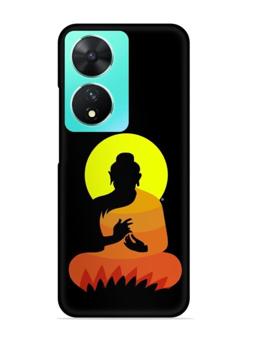 Buddha Art Black Snap Case for Vivo T2 (5G) Zapvi