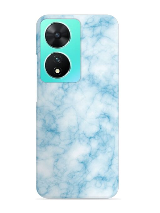 Blue White Natural Marble Snap Case for Vivo T2 (5G) Zapvi