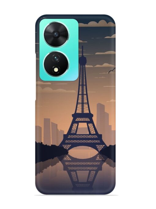 France Paris Eiffel Tower Gradient Snap Case for Vivo T2 (5G) Zapvi