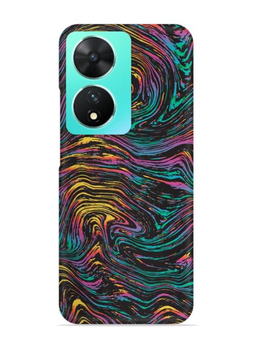 Abstract Liquid Colors Snap Case for Vivo T2 (5G) Zapvi