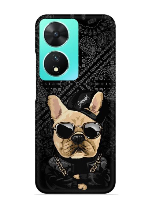 Gangsta Cool Sunglasses Dog Snap Case for Vivo T2 (5G)