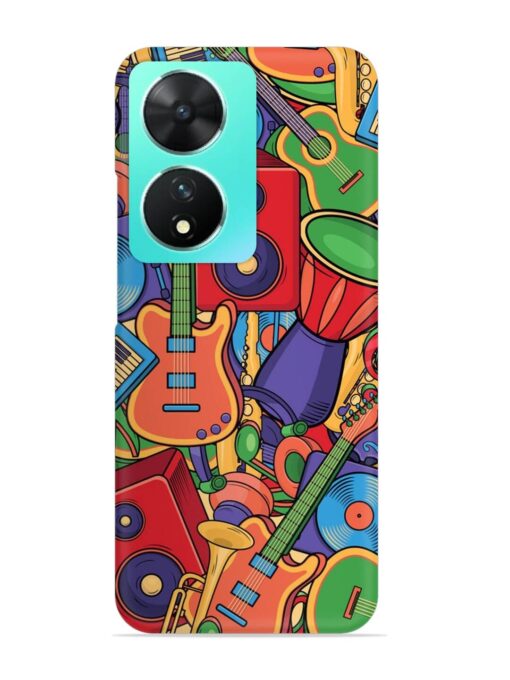 Colorful Music Art Snap Case for Vivo T2 (5G)