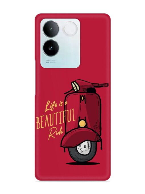 Life Is Beautiful Rides Snap Case for Vivo T2 Pro (5G)