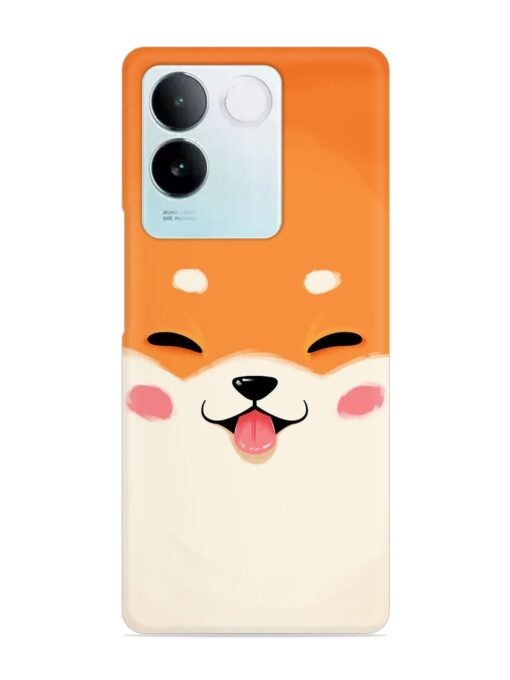 Cute Dog Face Vector Snap Case for Vivo T2 Pro (5G) Zapvi