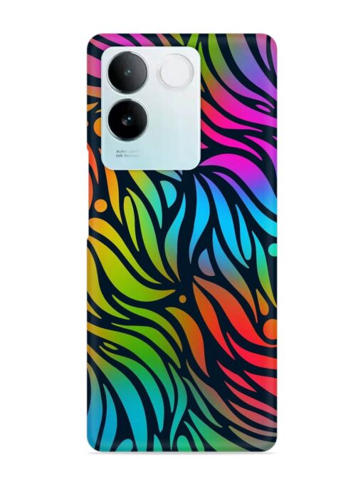 Abstract Leaf Design Snap Case for Vivo T2 Pro (5G) Zapvi