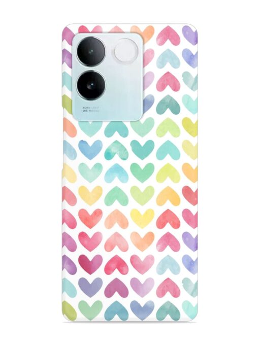 Seamless Colorful Watercolor Snap Case for Vivo T2 Pro (5G) Zapvi