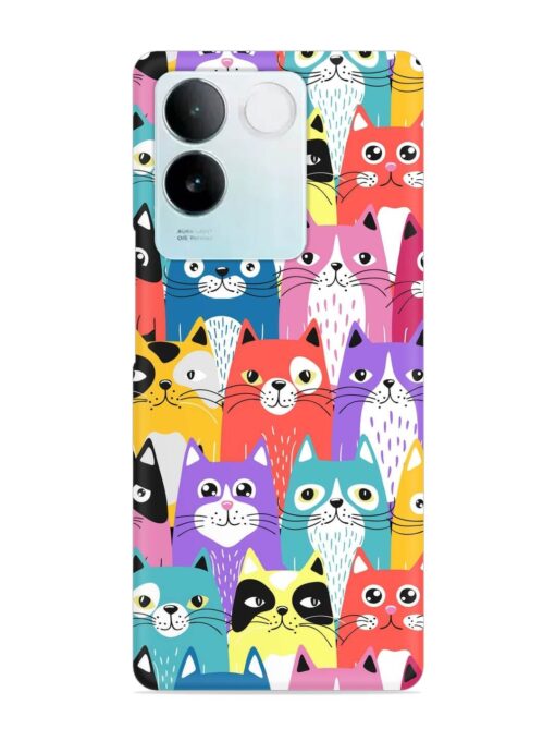 Funny Cartoon Cats Snap Case for Vivo T2 Pro (5G) Zapvi