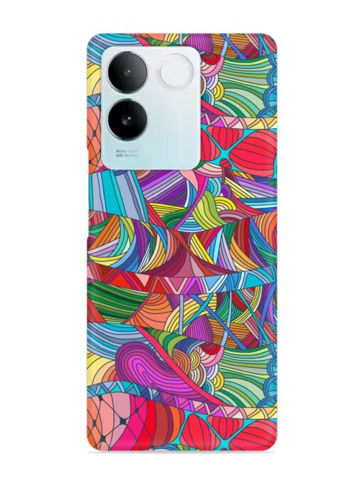 Seamless Patterns Hand Drawn Snap Case for Vivo T2 Pro (5G) Zapvi