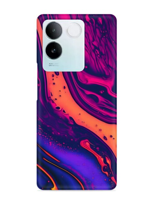 Fluid Blue Pink Art Snap Case for Vivo T2 Pro (5G) Zapvi