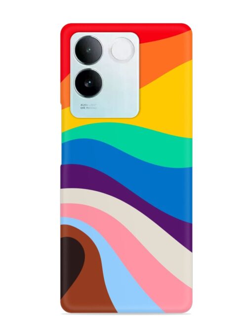 Minimal Pride Art Snap Case for Vivo T2 Pro (5G) Zapvi