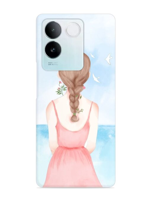 Watercolor Girl Vector Snap Case for Vivo T2 Pro (5G) Zapvi