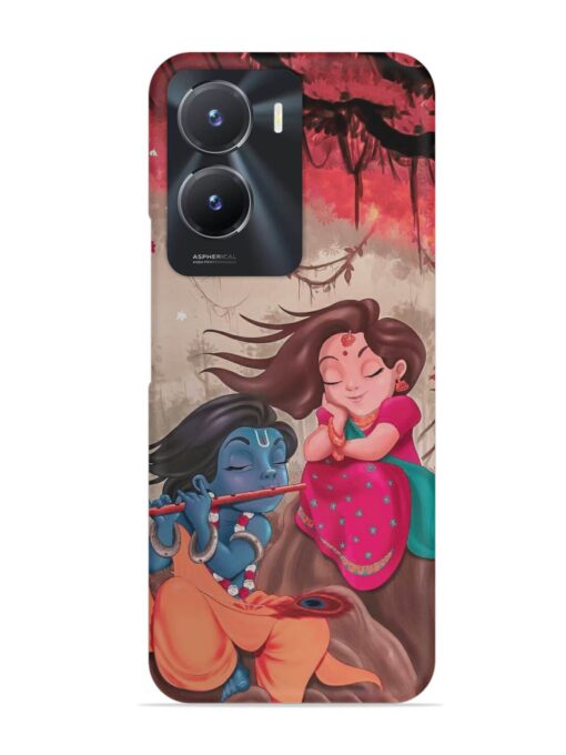 Radhe Krishna Water Art Snap Case for Vivo T2X (5G) Zapvi