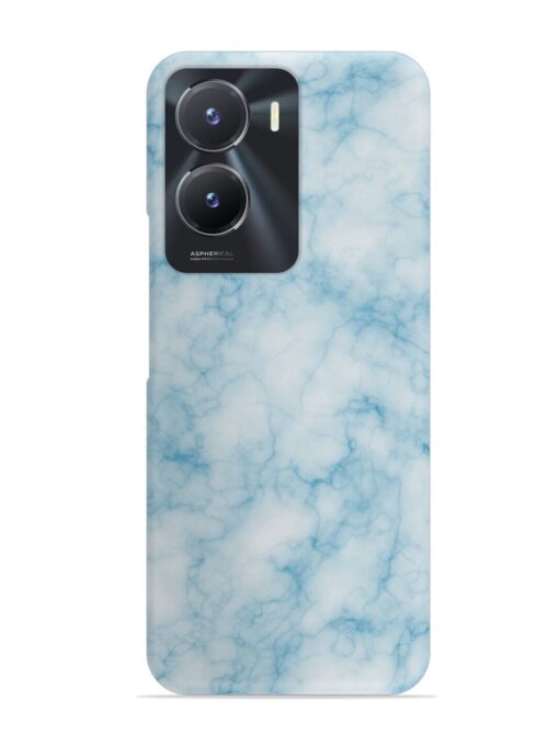 Blue White Natural Marble Snap Case for Vivo T2X (5G) Zapvi