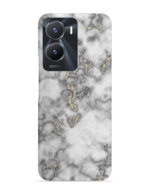 Gray And Gold Marble Snap Case for Vivo T2X (5G) Zapvi