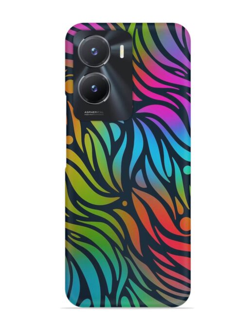 Abstract Leaf Design Snap Case for Vivo T2X (5G) Zapvi