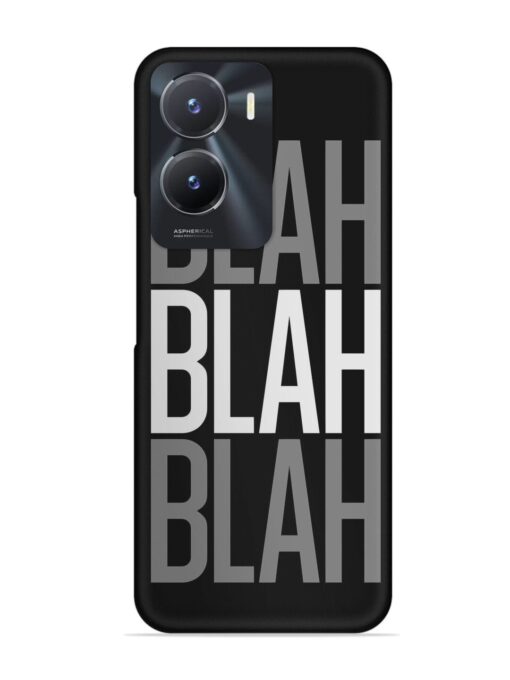 Blah Blah Blah Wallpaper Snap Case for Vivo T2X (5G) Zapvi