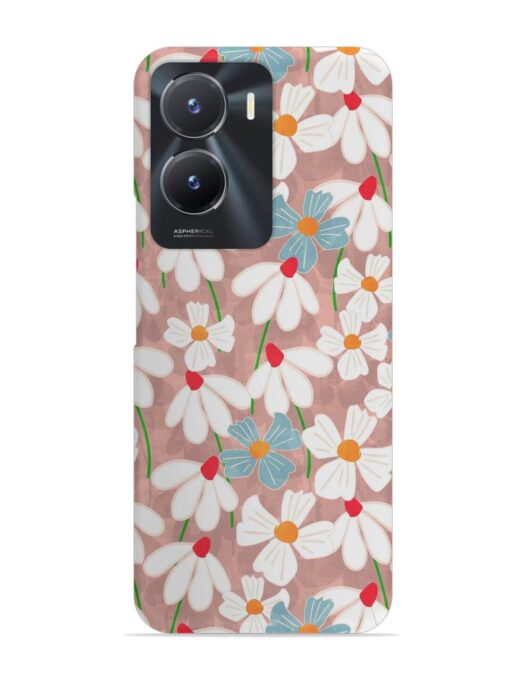 Abstract Petal Flowers Snap Case for Vivo T2X (5G) Zapvi