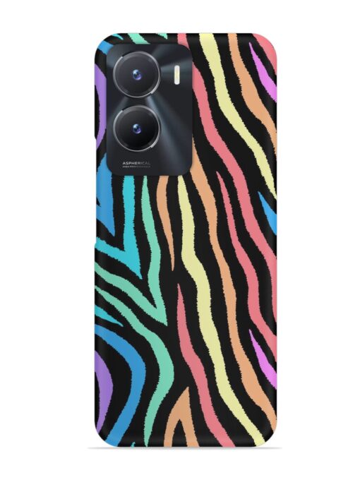 Colorful Abstract Zebra Snap Case for Vivo T2X (5G)