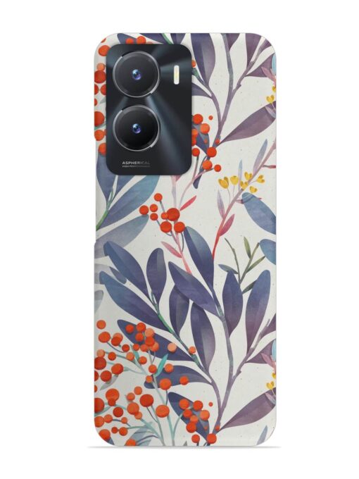 Seamless Floral Pattern Snap Case for Vivo T2X (5G)