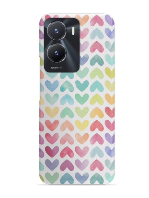 Seamless Colorful Watercolor Snap Case for Vivo T2X (5G) Zapvi