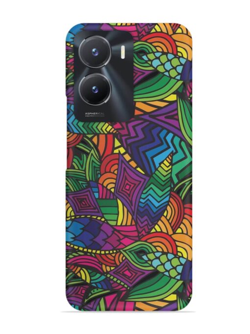 Abstract Multicolor Seamless Snap Case for Vivo T2X (5G) Zapvi