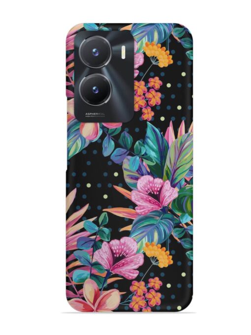 Seamless Floral Pattern Snap Case for Vivo T2X (5G)